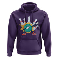 Funny Bowling Ball Dab Hoodie Sports Lover Gift - Wonder Print Shop