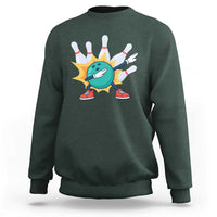 Funny Bowling Ball Dab Sweatshirt Sports Lover Gift - Wonder Print Shop