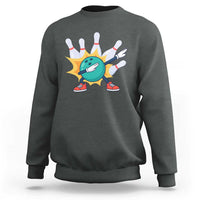 Funny Bowling Ball Dab Sweatshirt Sports Lover Gift - Wonder Print Shop