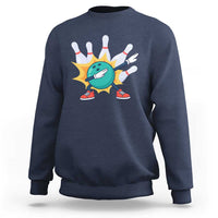 Funny Bowling Ball Dab Sweatshirt Sports Lover Gift - Wonder Print Shop