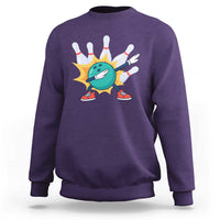 Funny Bowling Ball Dab Sweatshirt Sports Lover Gift - Wonder Print Shop