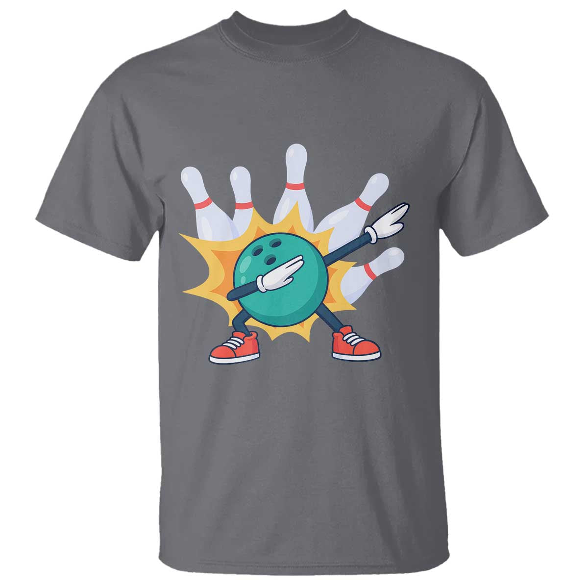 Funny Bowling Ball Dab T Shirt Sports Lover Gift - Wonder Print Shop