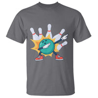 Funny Bowling Ball Dab T Shirt Sports Lover Gift - Wonder Print Shop