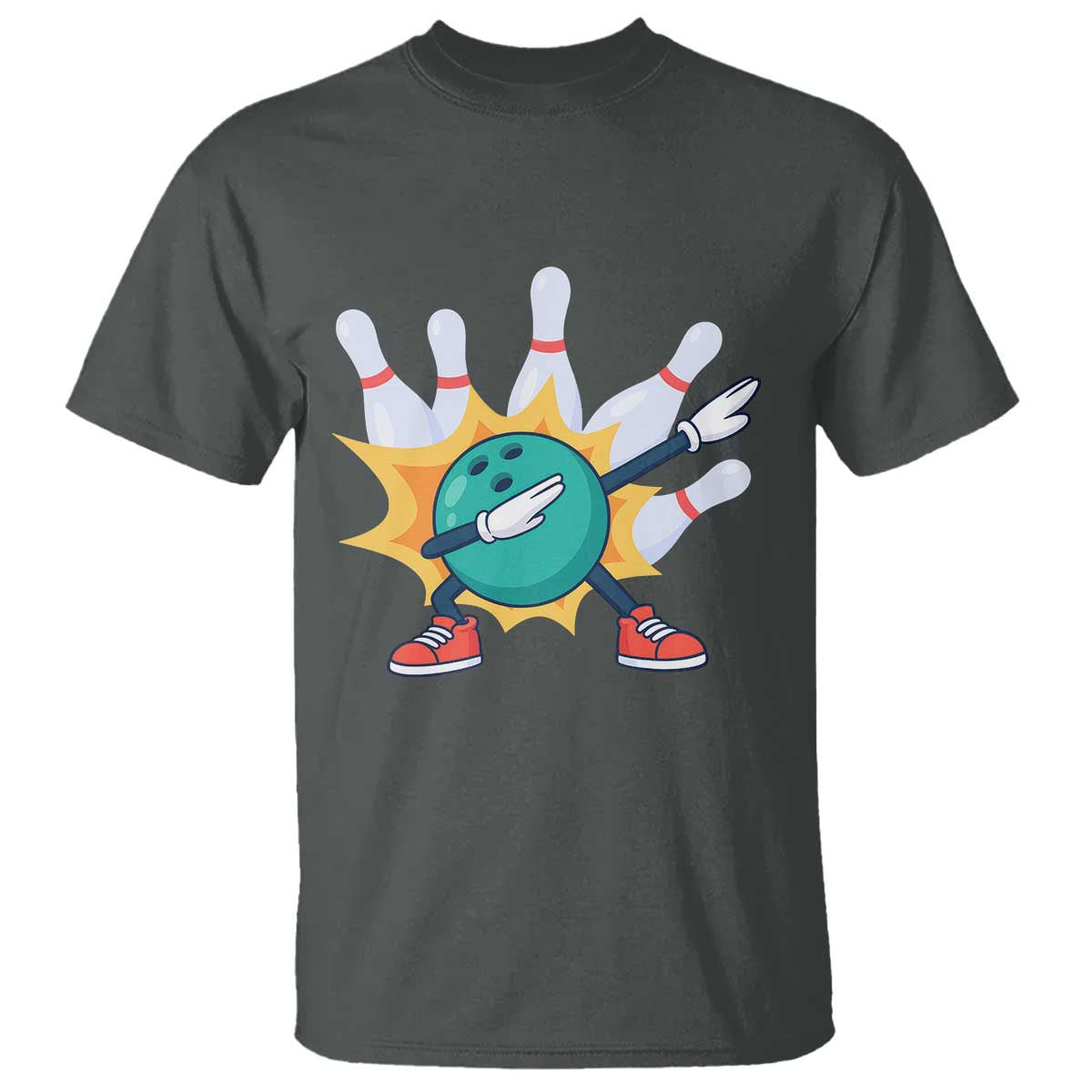 Funny Bowling Ball Dab T Shirt Sports Lover Gift - Wonder Print Shop