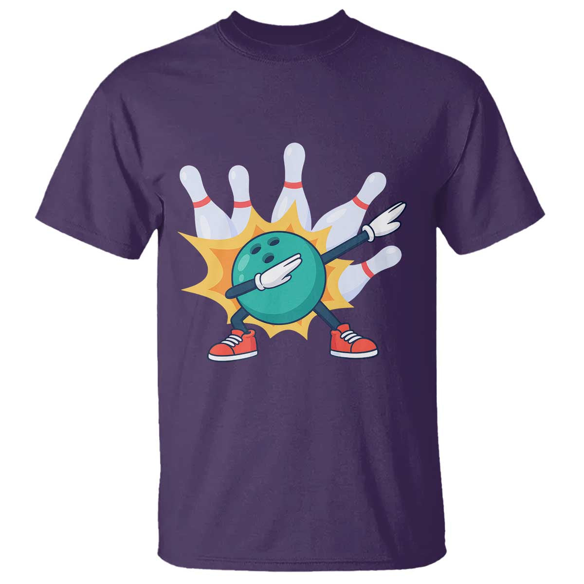 Funny Bowling Ball Dab T Shirt Sports Lover Gift - Wonder Print Shop