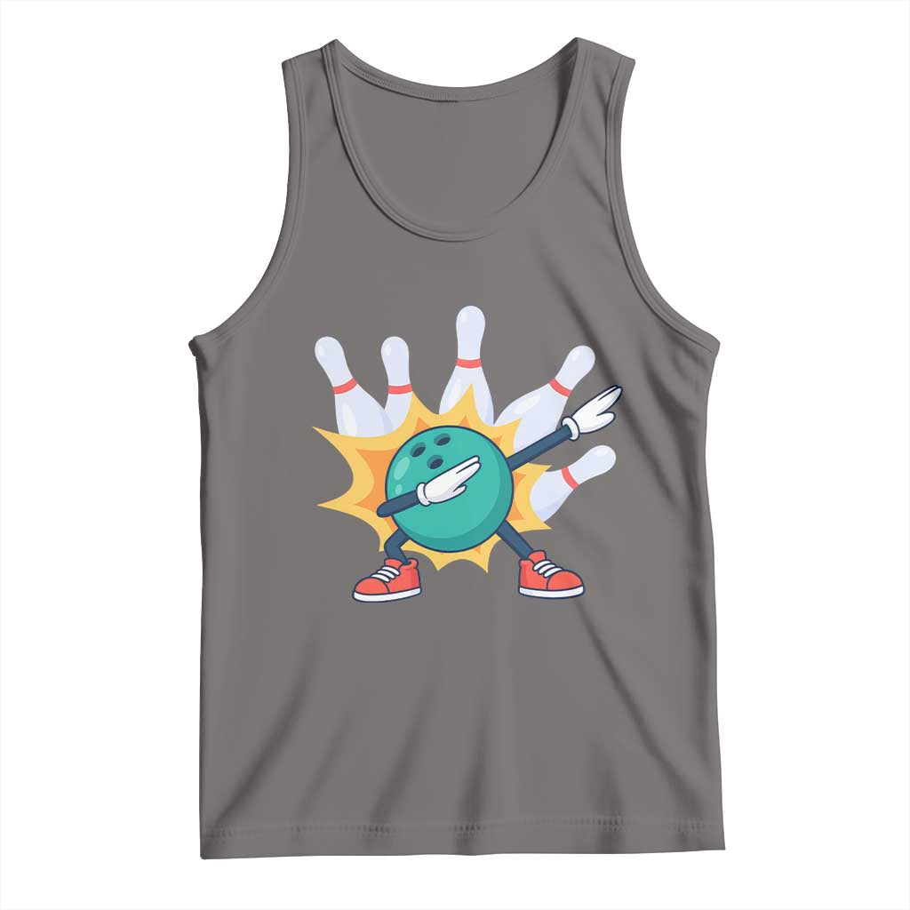 Funny Bowling Ball Dab Tank Top Sports Lover Gift - Wonder Print Shop