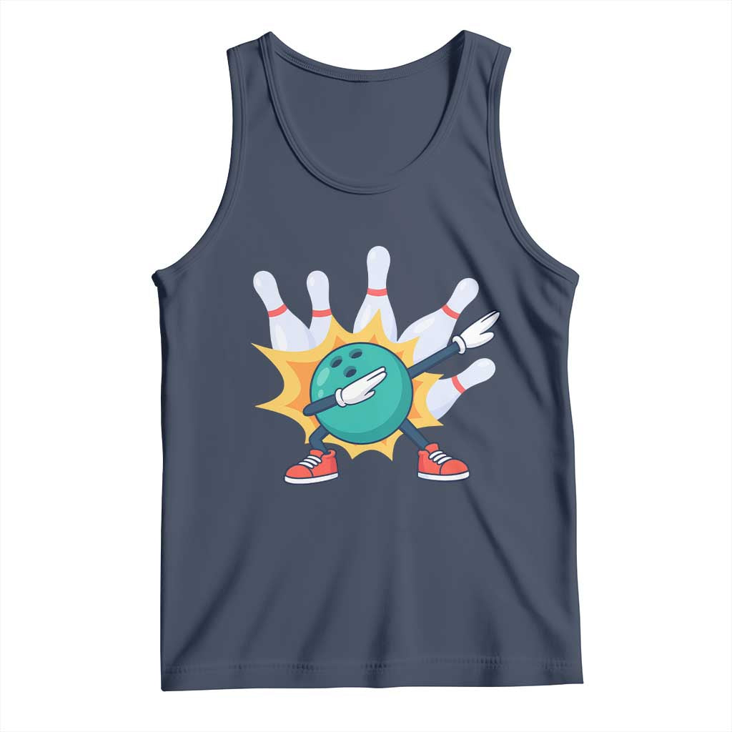 Funny Bowling Ball Dab Tank Top Sports Lover Gift - Wonder Print Shop
