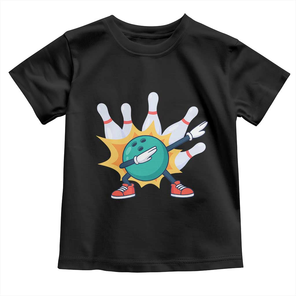 Funny Bowling Ball Dab Toddler T Shirt Sports Lover Gift - Wonder Print Shop
