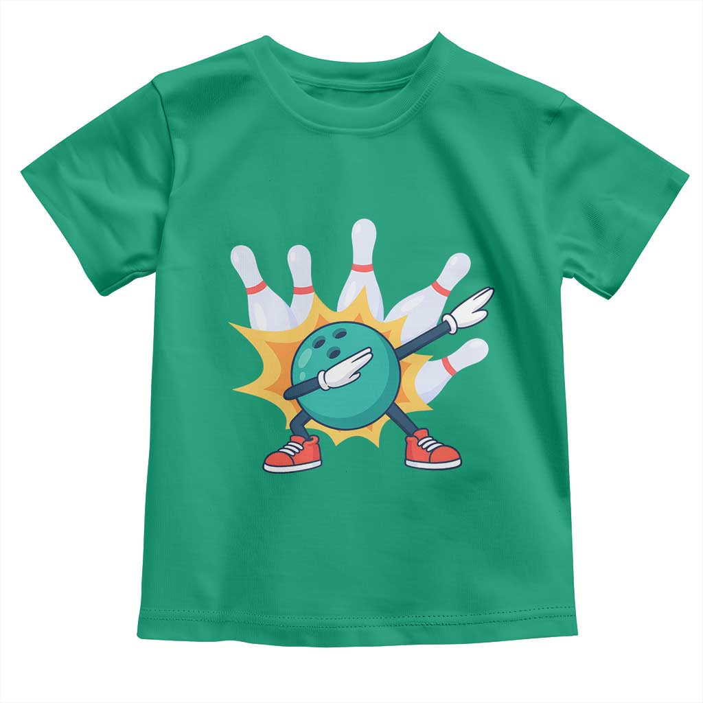 Funny Bowling Ball Dab Toddler T Shirt Sports Lover Gift - Wonder Print Shop