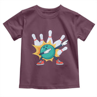 Funny Bowling Ball Dab Toddler T Shirt Sports Lover Gift - Wonder Print Shop