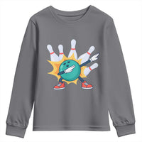 Funny Bowling Ball Dab Youth Sweatshirt Sports Lover Gift - Wonder Print Shop