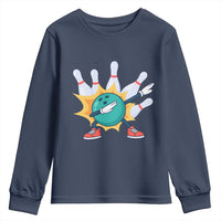 Funny Bowling Ball Dab Youth Sweatshirt Sports Lover Gift - Wonder Print Shop