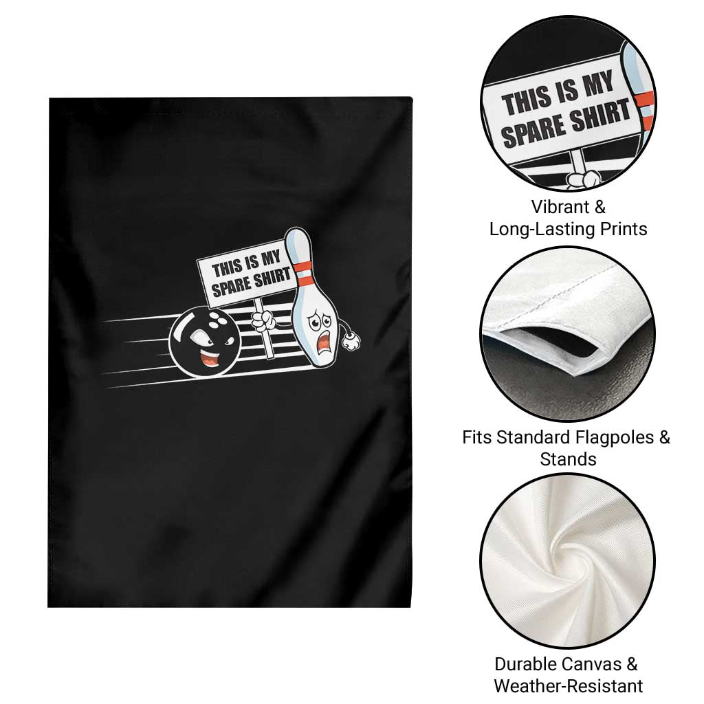 This Is My Spare Shirt Garden Flag Funny Bowling Gift - Wonder Print Shop