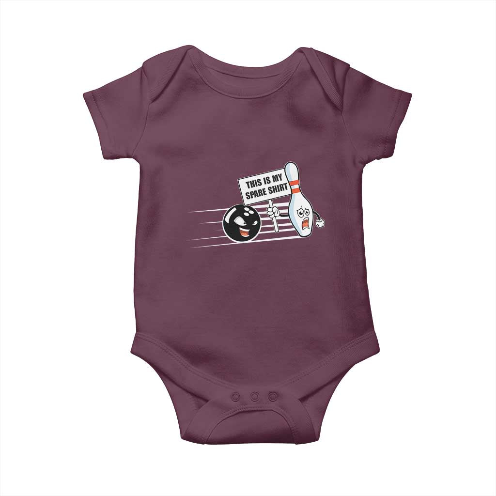 This Is My Spare Shirt Baby Onesie Funny Bowling Gift - Wonder Print Shop