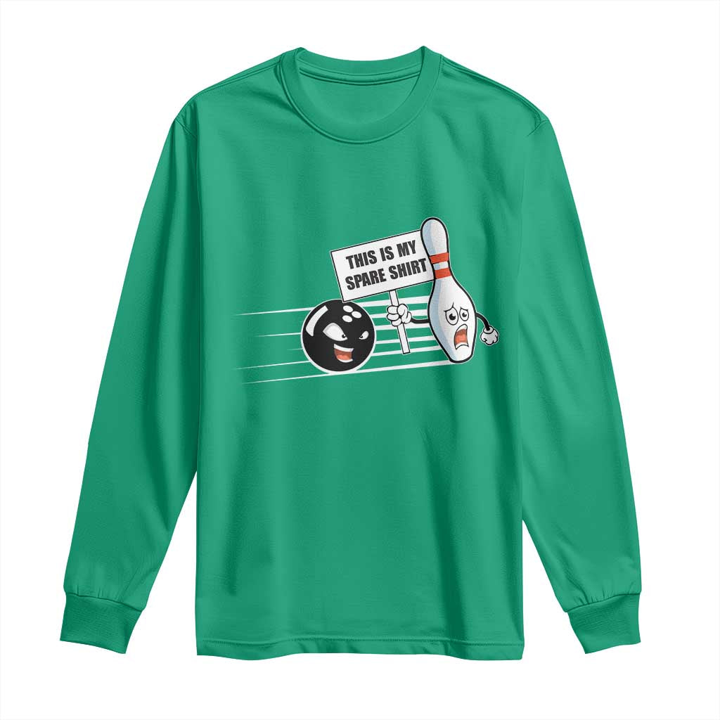 This Is My Spare Shirt Long Sleeve Shirt Funny Bowling Gift - Wonder Print Shop