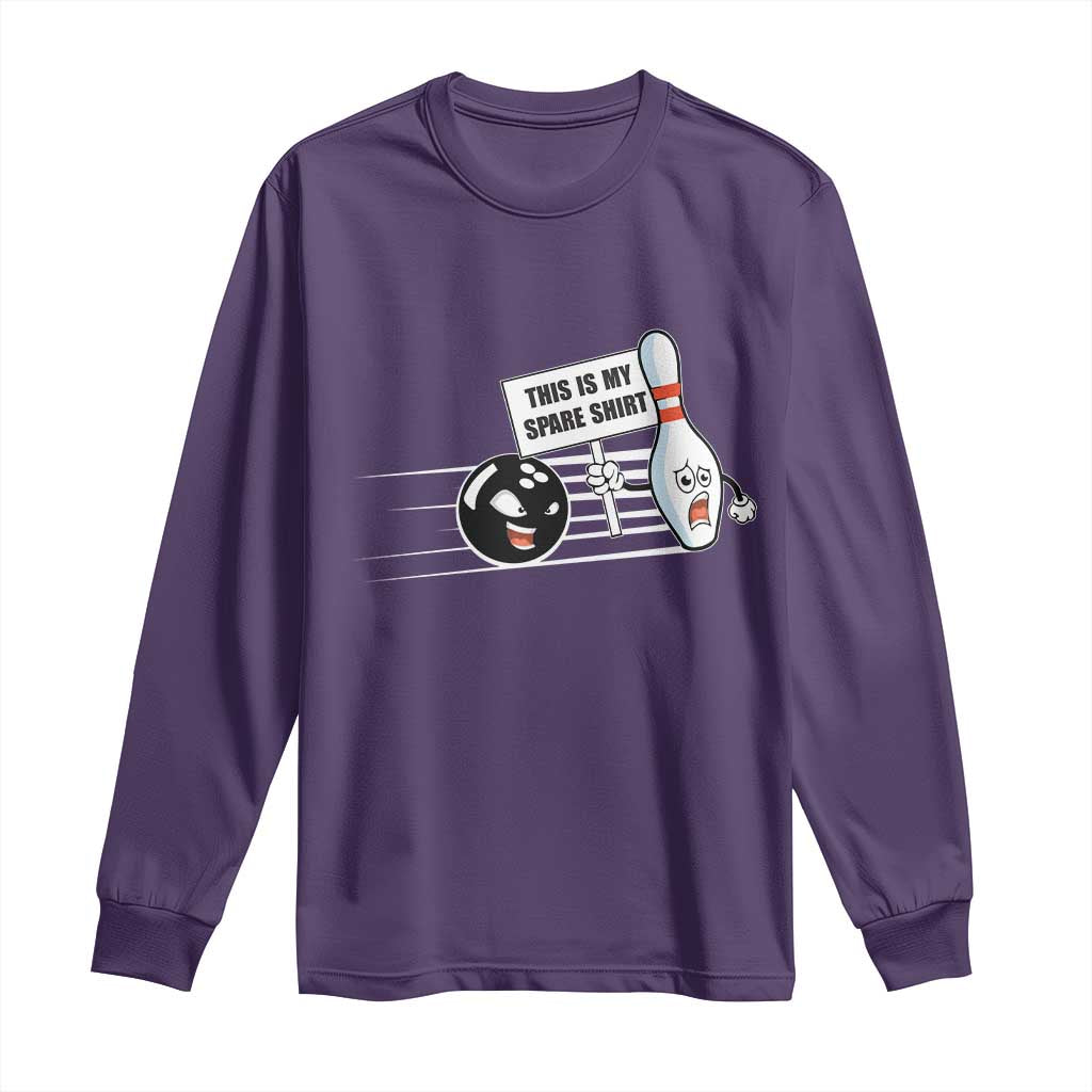 This Is My Spare Shirt Long Sleeve Shirt Funny Bowling Gift - Wonder Print Shop