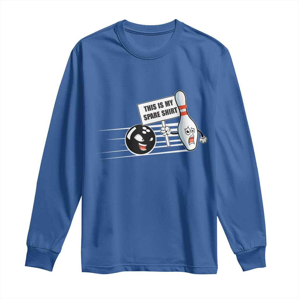 This Is My Spare Shirt Long Sleeve Shirt Funny Bowling Gift - Wonder Print Shop