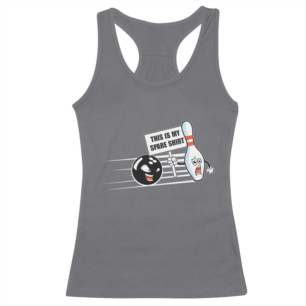 This Is My Spare Shirt Racerback Tank Top Funny Bowling Gift - Wonder Print Shop