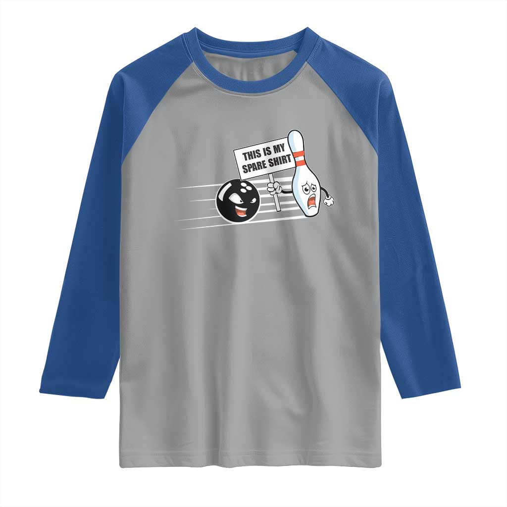 This Is My Spare Shirt Raglan Shirt Funny Bowling Gift - Wonder Print Shop
