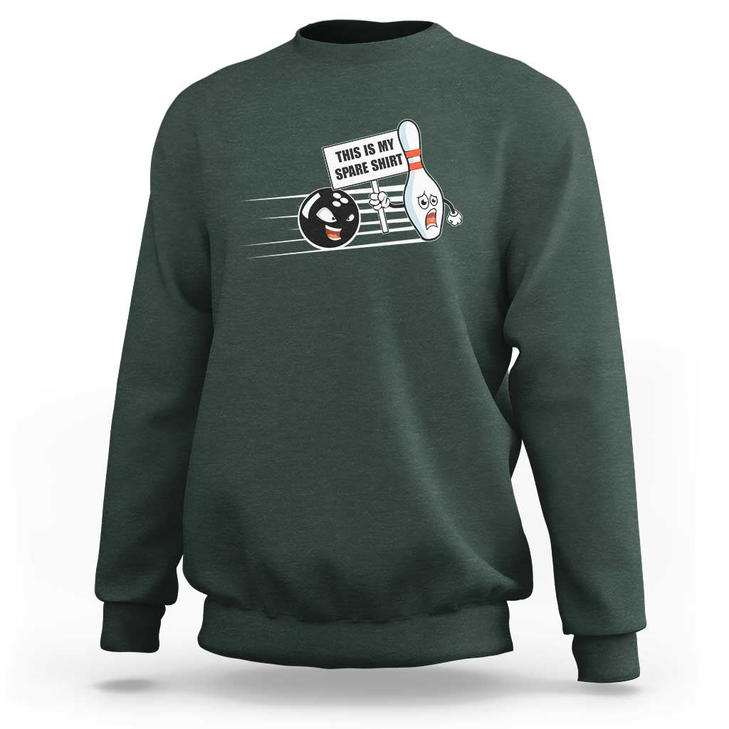 This Is My Spare Shirt Sweatshirt Funny Bowling Gift - Wonder Print Shop