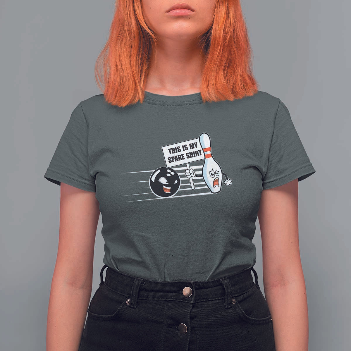 This Is My Spare Shirt T Shirt For Women Funny Bowling Gift - Wonder Print Shop