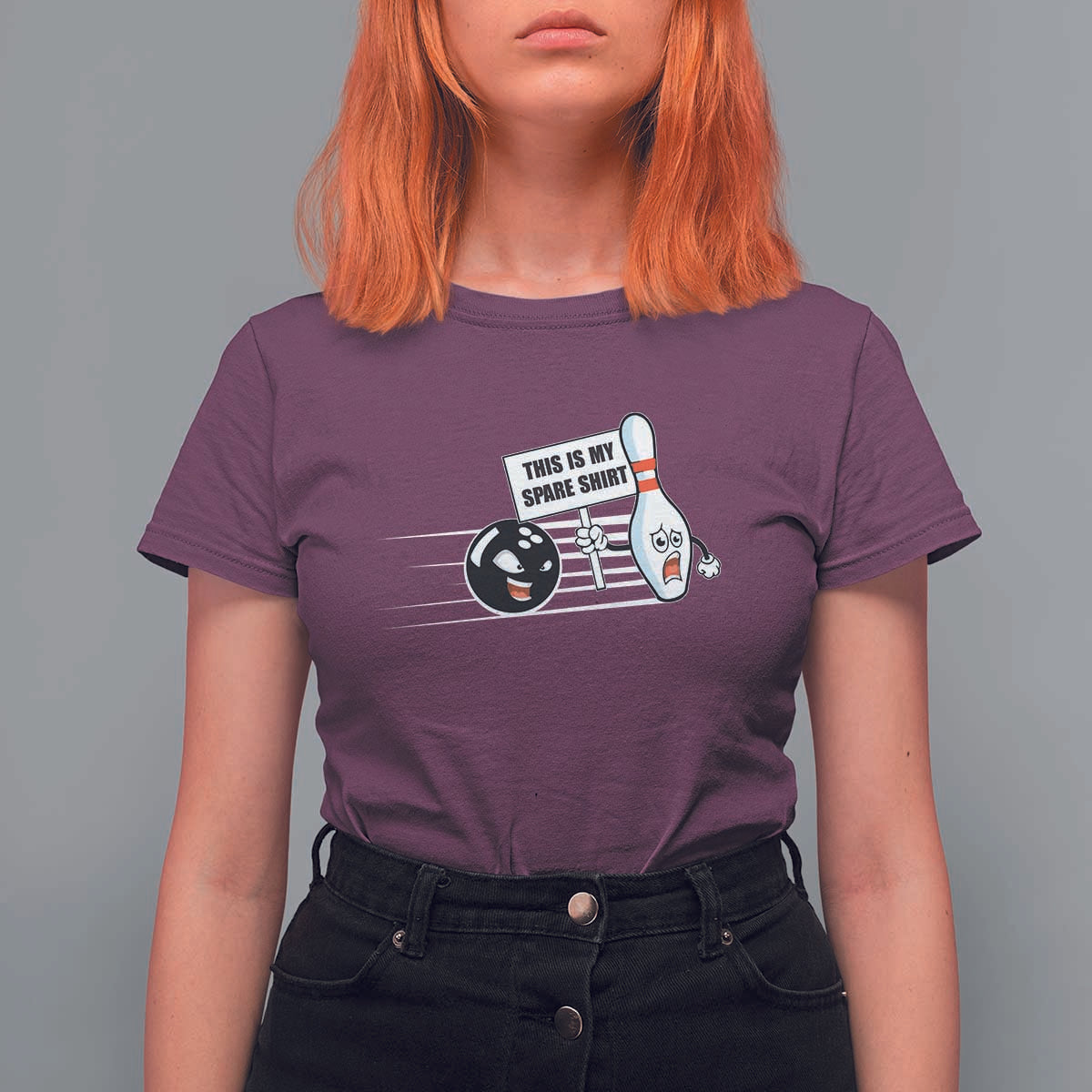 This Is My Spare Shirt T Shirt For Women Funny Bowling Gift - Wonder Print Shop