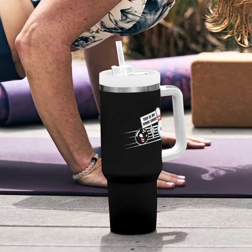 This Is My Spare Shirt Tumbler With Handle Funny Bowling Gift - Wonder Print Shop