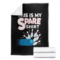 This Is My Spare Shirt Throw Blanket Bowling Pun Gift - Wonder Print Shop