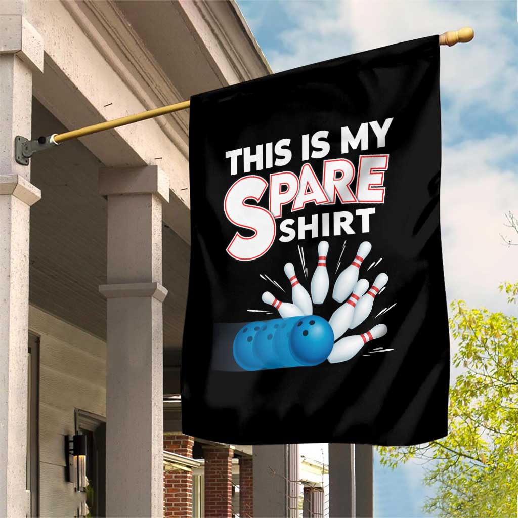 This Is My Spare Shirt Garden Flag Bowling Pun Gift - Wonder Print Shop