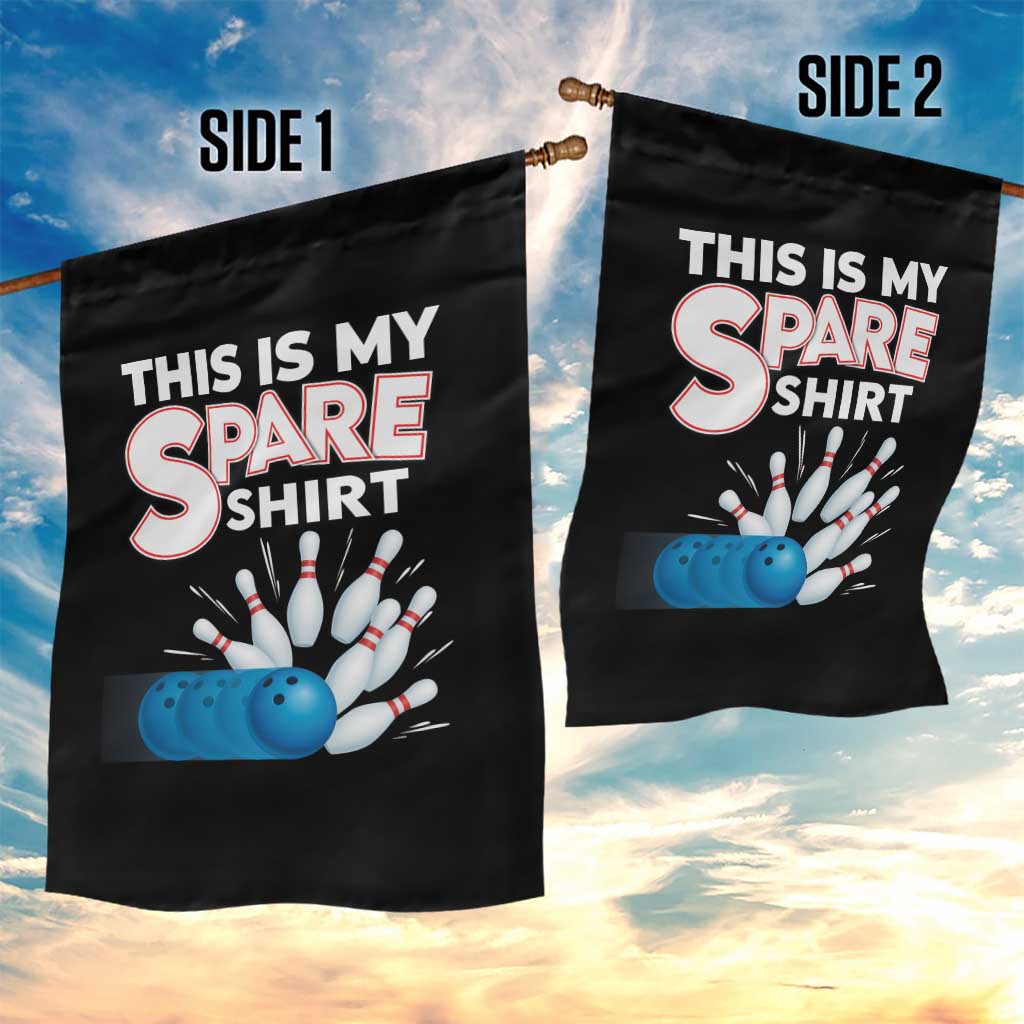 This Is My Spare Shirt Garden Flag Bowling Pun Gift - Wonder Print Shop