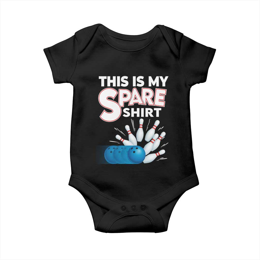 This Is My Spare Shirt Baby Onesie Bowling Pun Gift - Wonder Print Shop