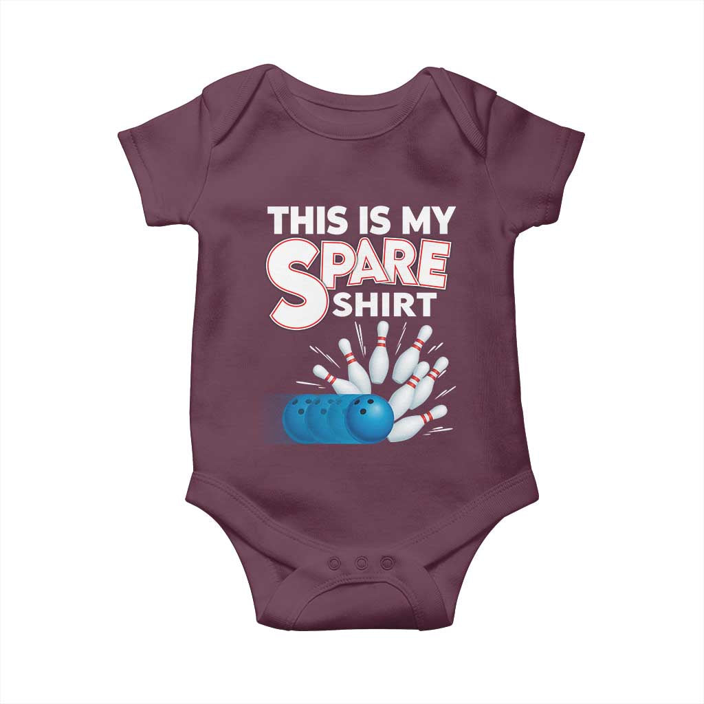 This Is My Spare Shirt Baby Onesie Bowling Pun Gift - Wonder Print Shop