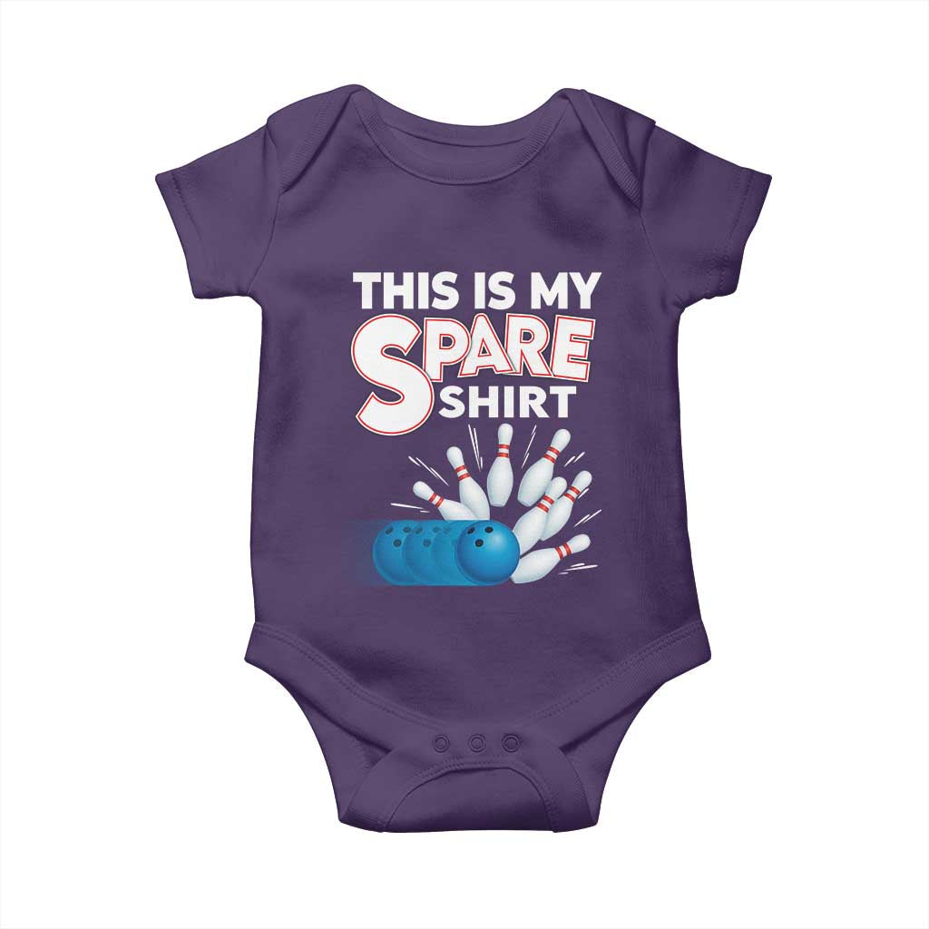 This Is My Spare Shirt Baby Onesie Bowling Pun Gift - Wonder Print Shop