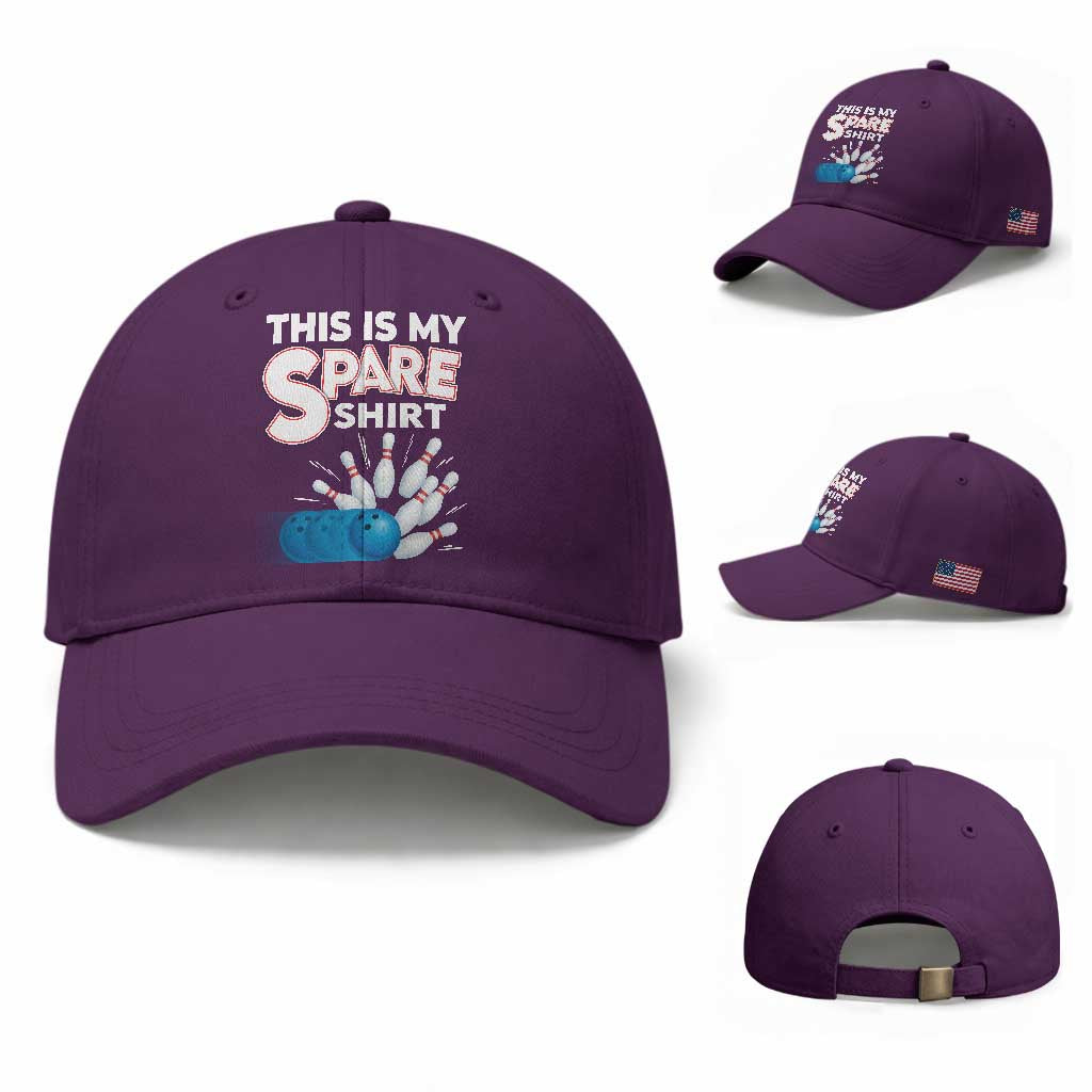 This Is My Spare Shirt Baseball Cap Bowling Pun Gift