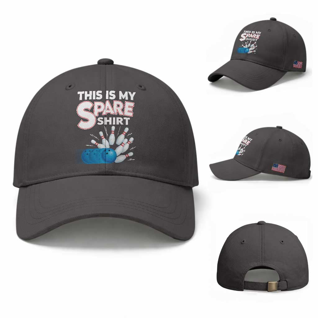 This Is My Spare Shirt Baseball Cap Bowling Pun Gift