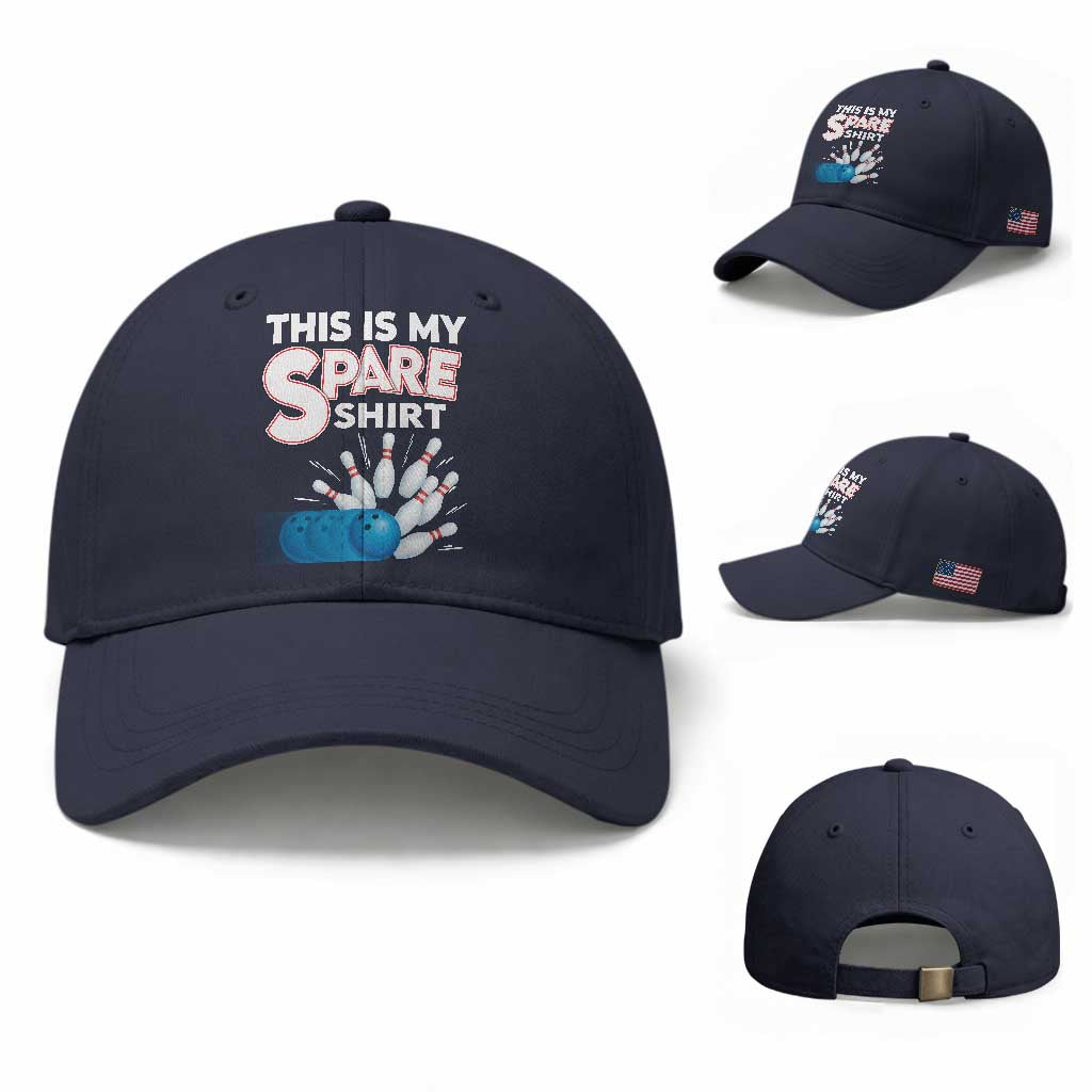 This Is My Spare Shirt Baseball Cap Bowling Pun Gift