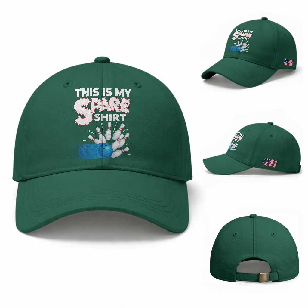 This Is My Spare Shirt Baseball Cap Bowling Pun Gift