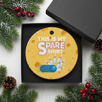 This Is My Spare Shirt Ceramic Ornament Bowling Pun Gift - Wonder Print Shop