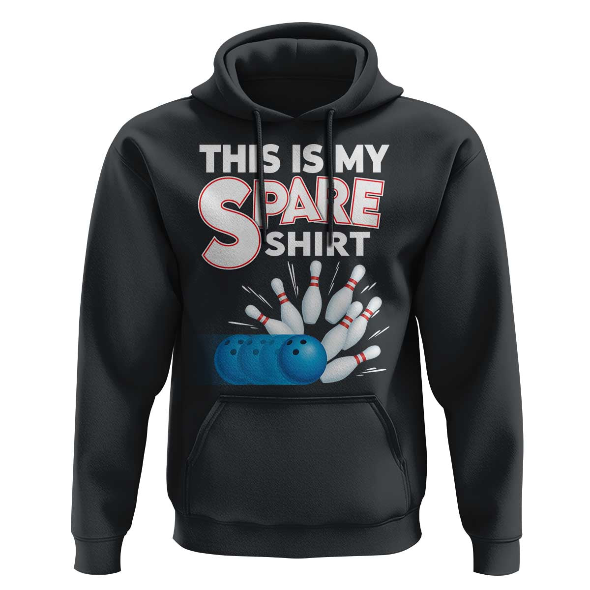 This Is My Spare Shirt Hoodie Bowling Pun Gift - Wonder Print Shop