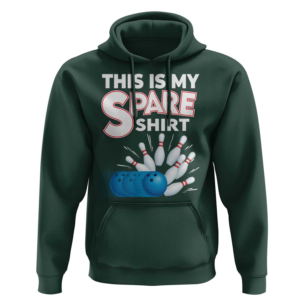 This Is My Spare Shirt Hoodie Bowling Pun Gift - Wonder Print Shop