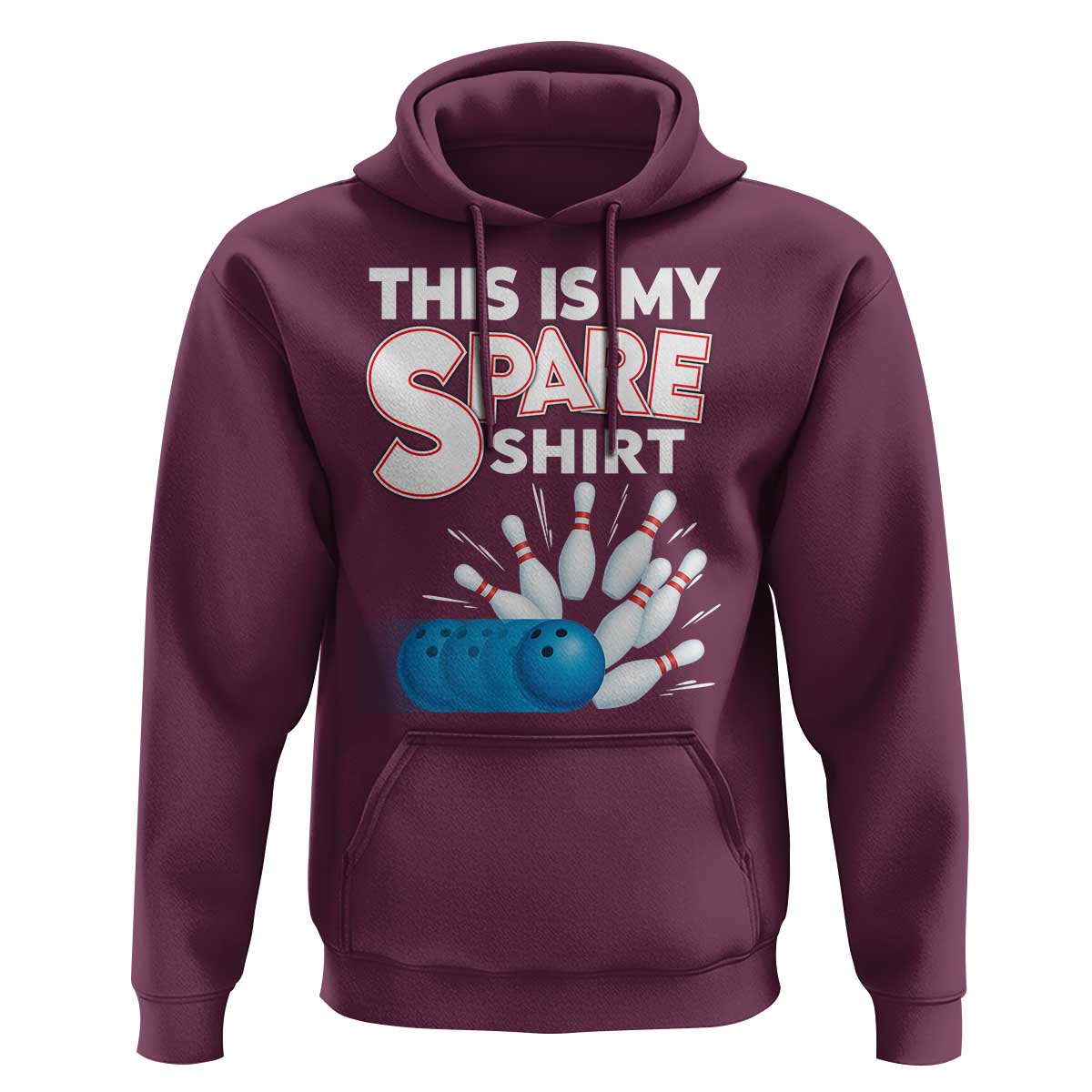 This Is My Spare Shirt Hoodie Bowling Pun Gift - Wonder Print Shop