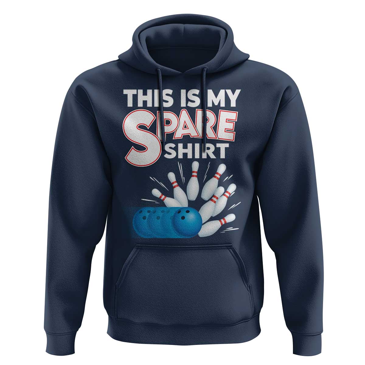 This Is My Spare Shirt Hoodie Bowling Pun Gift - Wonder Print Shop