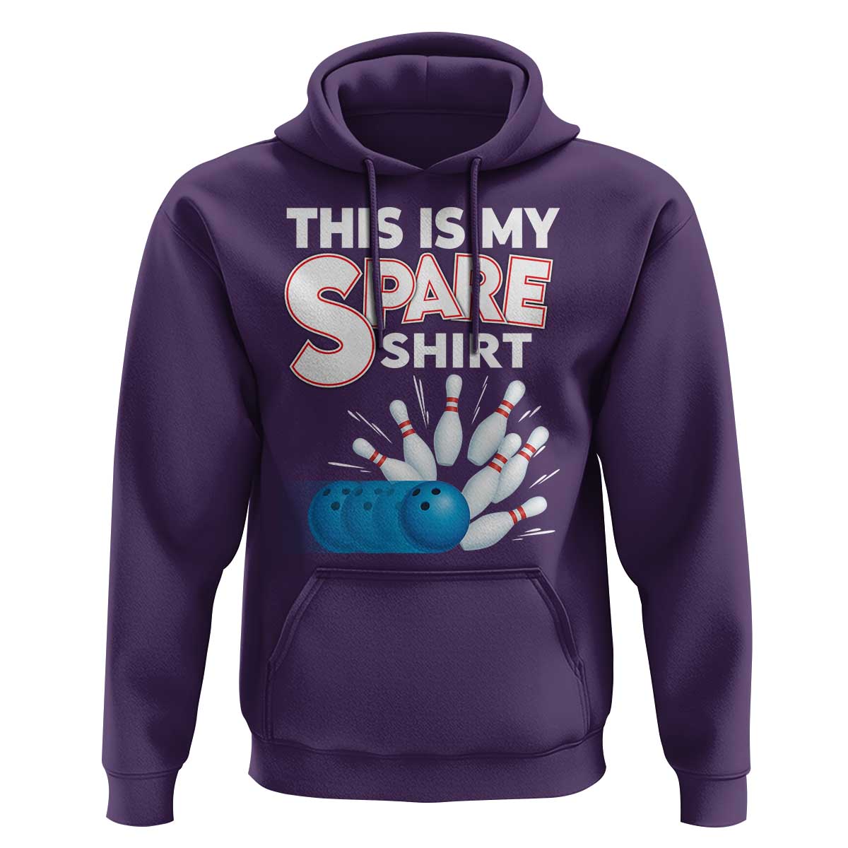 This Is My Spare Shirt Hoodie Bowling Pun Gift - Wonder Print Shop