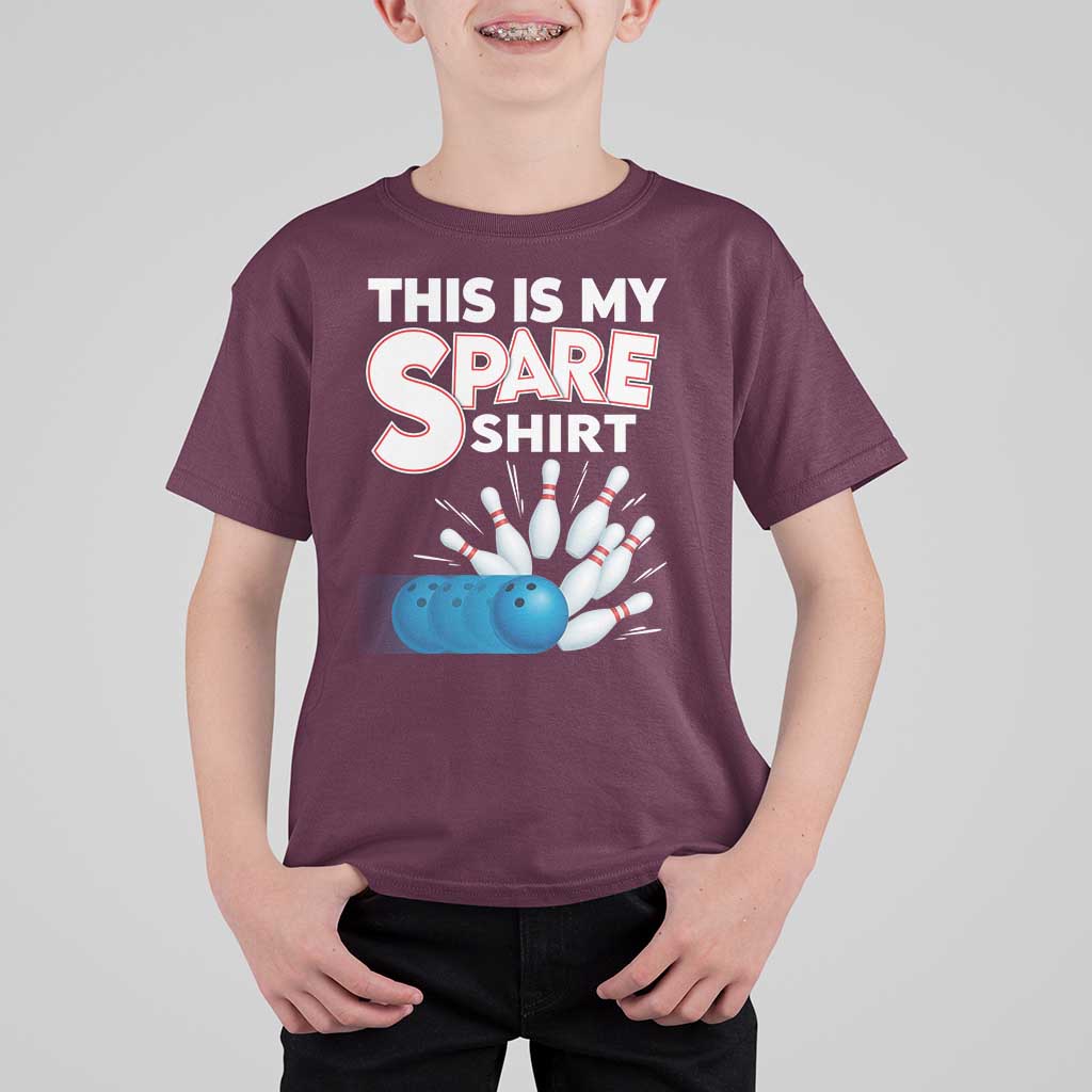 This Is My Spare Shirt T Shirt For Kid Bowling Pun Gift - Wonder Print Shop