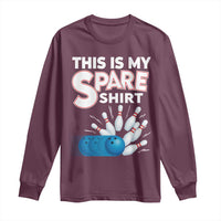 This Is My Spare Shirt Long Sleeve Shirt Bowling Pun Gift - Wonder Print Shop