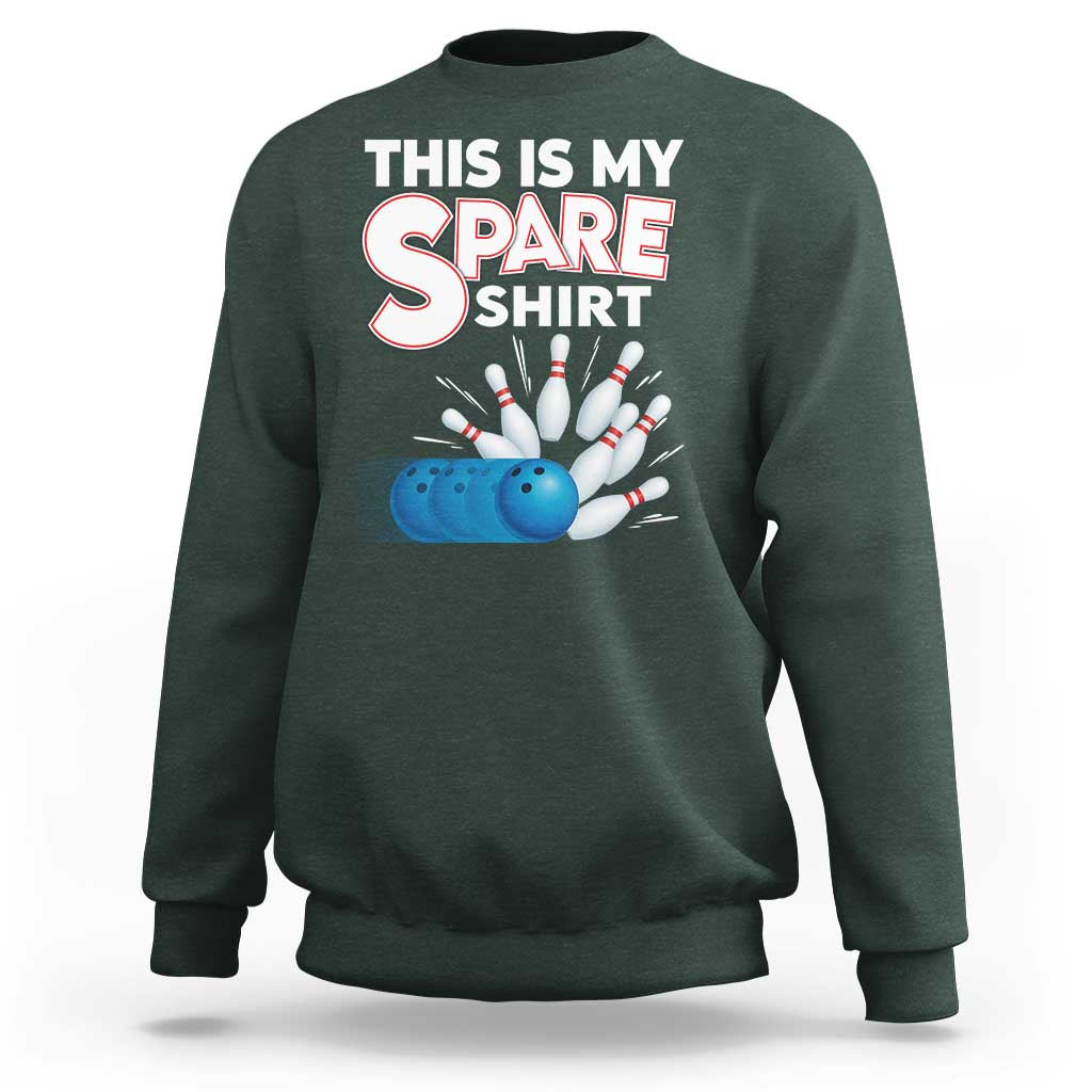 This Is My Spare Shirt Sweatshirt Bowling Pun Gift - Wonder Print Shop