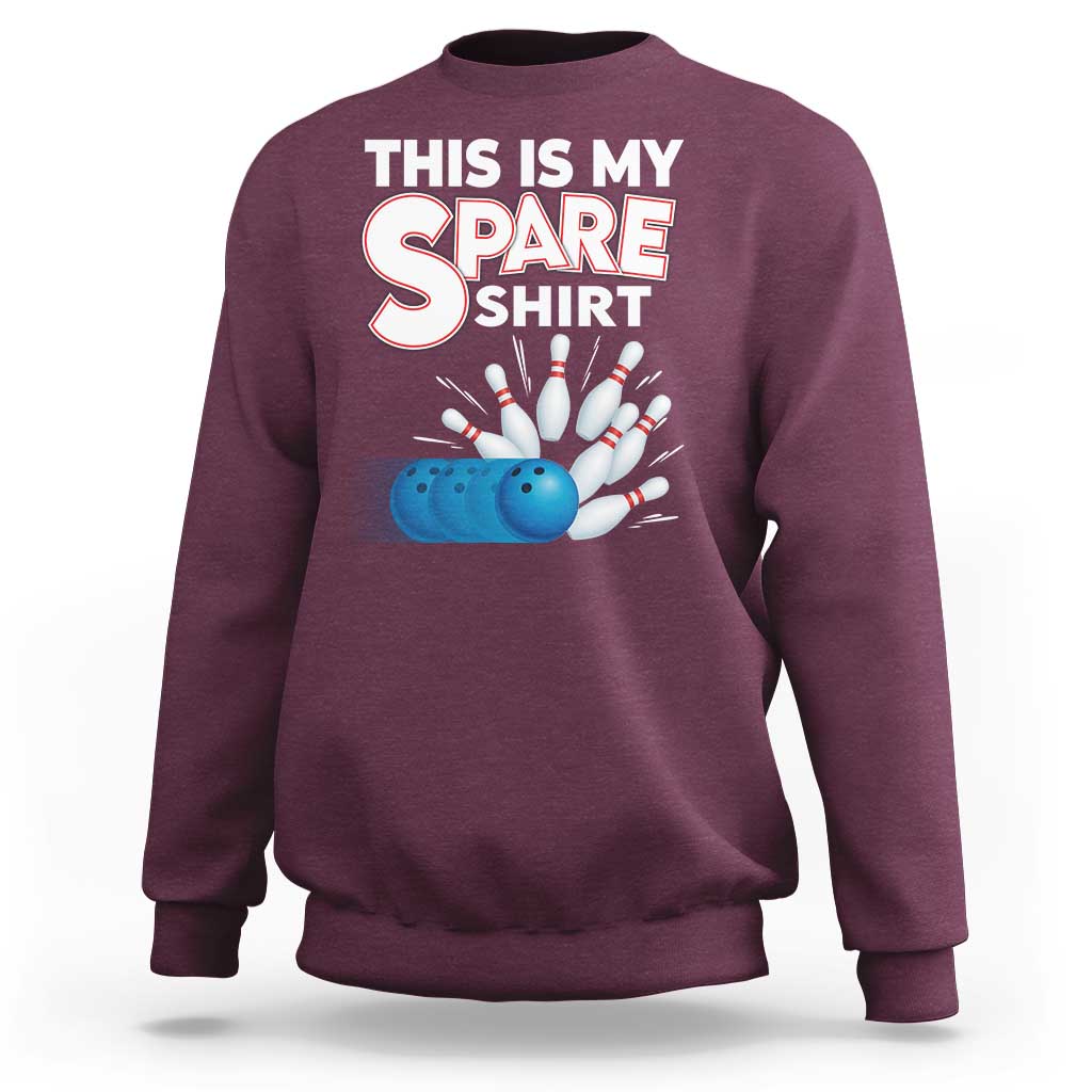 This Is My Spare Shirt Sweatshirt Bowling Pun Gift - Wonder Print Shop