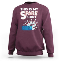 This Is My Spare Shirt Sweatshirt Bowling Pun Gift - Wonder Print Shop