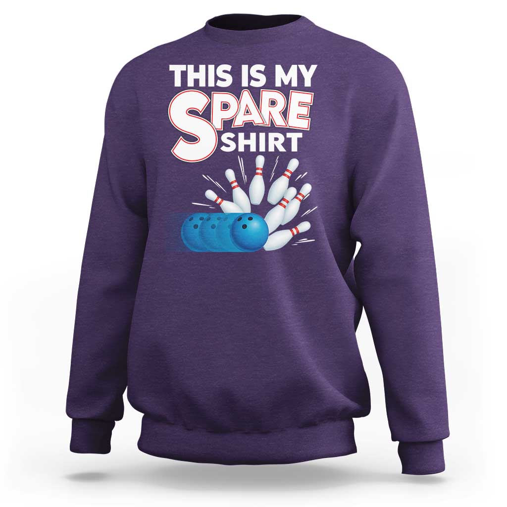 This Is My Spare Shirt Sweatshirt Bowling Pun Gift - Wonder Print Shop