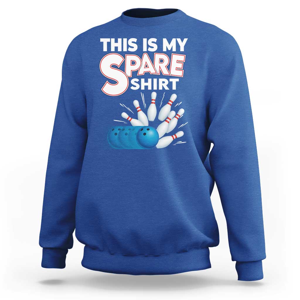 This Is My Spare Shirt Sweatshirt Bowling Pun Gift - Wonder Print Shop